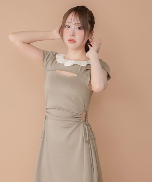 PriCHOU(プリシュ)の「ロングスウェットワンピース / Long Sweat One-piece(ワンピース・レディース・ライトピンク/グレイッシュベージュ/グレー・FREE)」の15枚目の写真