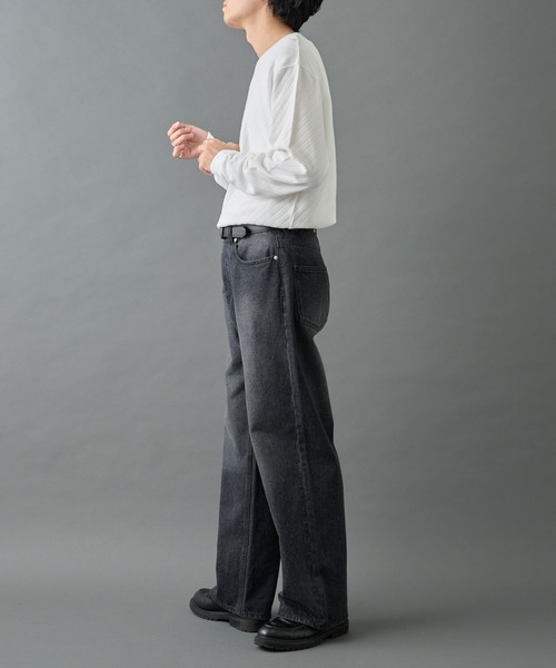 COLONY 2139（コロニートゥーワンスリーナイン）の「ジャガードロンＴ（Tシャツ/カットソー・メンズ・ホワイト/カーキ/ブラック・LARGE/MEDIUM）」の20枚目の写真