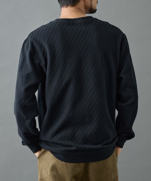 COLONY 2139（コロニートゥーワンスリーナイン）の「ジャガードロンＴ（Tシャツ/カットソー・メンズ・ホワイト/カーキ/ブラック・LARGE/MEDIUM）」の12枚目の写真