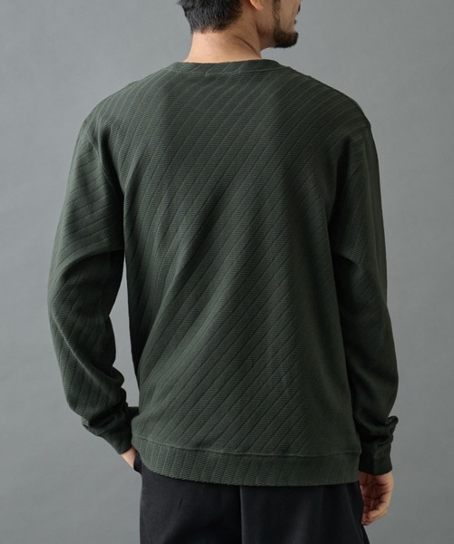 COLONY 2139（コロニートゥーワンスリーナイン）の「ジャガードロンＴ（Tシャツ/カットソー・メンズ・ホワイト/カーキ/ブラック・LARGE/MEDIUM）」の17枚目の写真