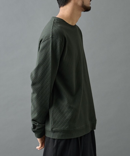 COLONY 2139（コロニートゥーワンスリーナイン）の「ジャガードロンＴ（Tシャツ/カットソー・メンズ・ホワイト/カーキ/ブラック・LARGE/MEDIUM）」の18枚目の写真