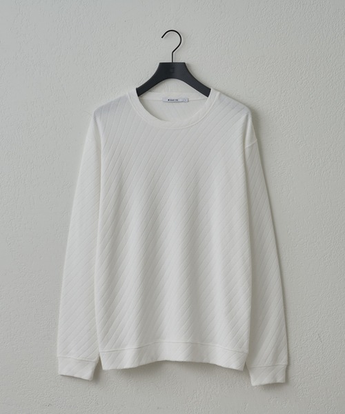 COLONY 2139（コロニートゥーワンスリーナイン）の「ジャガードロンＴ（Tシャツ/カットソー・メンズ・ホワイト/カーキ/ブラック・LARGE/MEDIUM）」の4枚目の写真