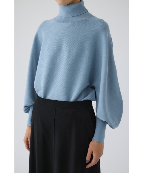 RIM.ARK（リムアーク）の「Dolman wide washable knit ドルマンワイドウォッシャブルニット（ニット/セーター・レディース・ブラック/ライトブルー/ダークブラウン/グレー系その他2/ライトイエロー・38/36）」の4枚目の写真