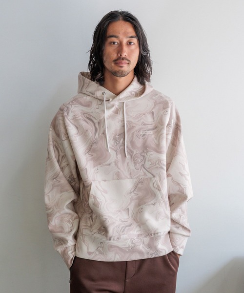 HEREIAM（ヘレイアム）の「【HEREIAM MEN】マーブルフーディー（パーカー・メンズ・グレー系/ブラウン系・MEDIUM/LARGE）」の8枚目の写真