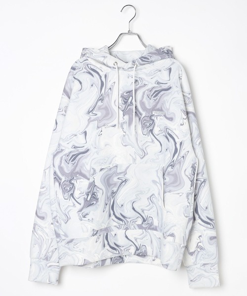 HEREIAM（ヘレイアム）の「【HEREIAM MEN】マーブルフーディー（パーカー・メンズ・グレー系/ブラウン系・MEDIUM/LARGE）」の10枚目の写真