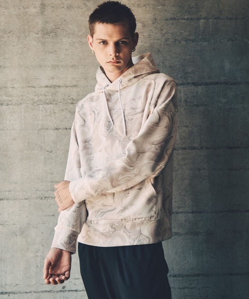 HEREIAM（ヘレイアム）の「【HEREIAM MEN】マーブルフーディー（パーカー・メンズ・グレー系/ブラウン系・MEDIUM/LARGE）」の21枚目の写真