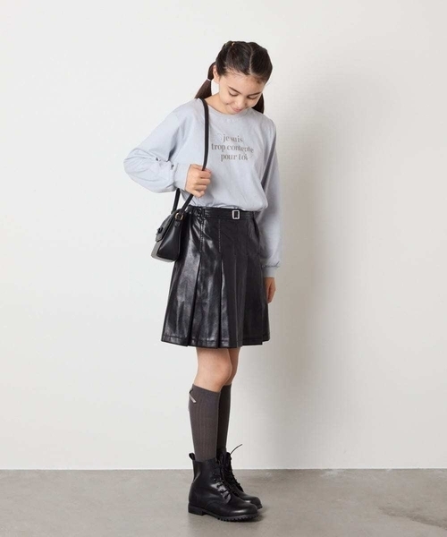 a.v.v（アーヴェヴェ）の「[KIDS]キルティングリボンショルダー（ショルダーバッグ・キッズ・アイボリー/ブラック・120）」の12枚目の写真