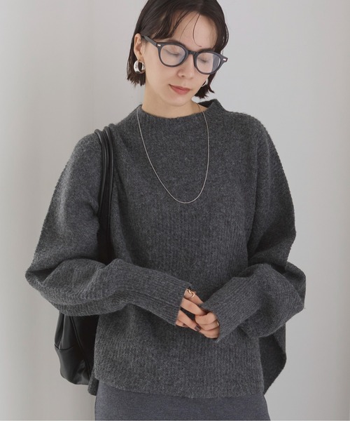 2点セット】ハイネックワイドニット＆スカート セットアップ