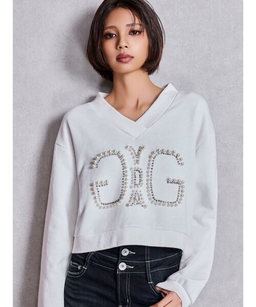 セール】Symmetry GYDA MIX bijouトップス（Tシャツ/カットソー