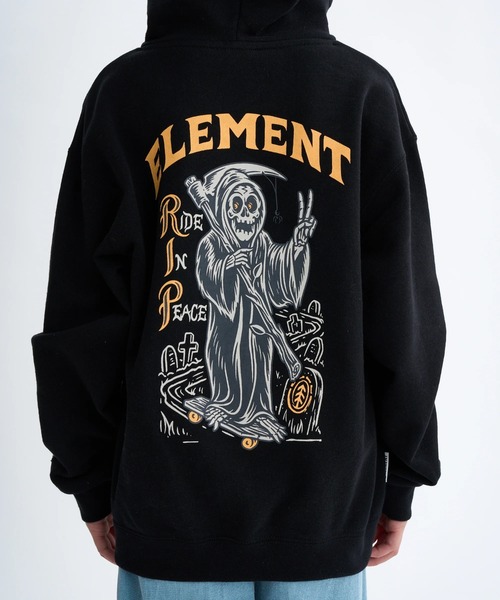 ELEMENT(エレメント)の「ELEMENT キッズ TIMBER RIP HOOD YOUT パーカー 【2025年秋冬モデル】/エレメントキッズバックプリントプルオーバーパーカー・フーディー(パーカー・キッズ・マルチ/ブラック・SMALL/MEDIUM/LARGE/X-LARGE)」の4枚目の写真