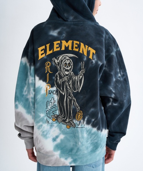 ELEMENT(エレメント)の「ELEMENT キッズ TIMBER RIP HOOD YOUT パーカー 【2025年秋冬モデル】/エレメントキッズバックプリントプルオーバーパーカー・フーディー(パーカー・キッズ・マルチ/ブラック・SMALL/MEDIUM/LARGE/X-LARGE)」の10枚目の写真