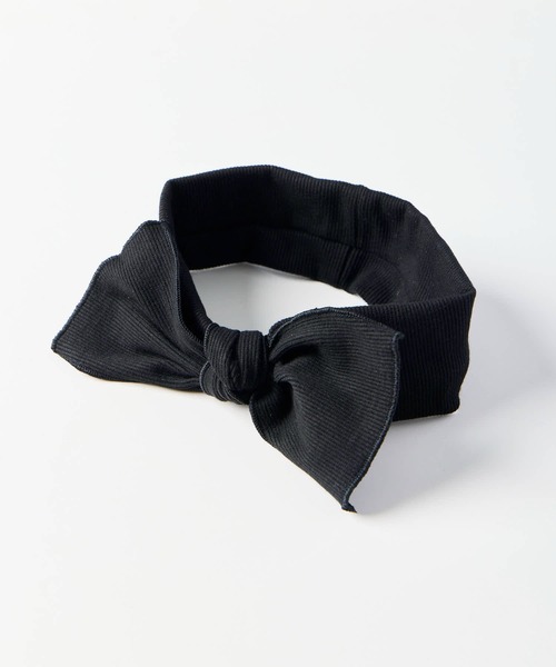 salle de bal（サルデバル）の「リボンヘアバンド　SPI（ヘアバンド・レディース・グレー/ブルー/ブラック/ピンク・FREE）」の2枚目の写真