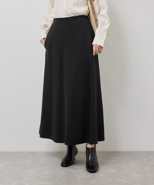 ROPE' PICNIC（ロペピクニック）の「ポンチフレアイージースカート/セットアップ対応（スカート・レディース・ブラック/ブラウン・S/M）」の6枚目の写真