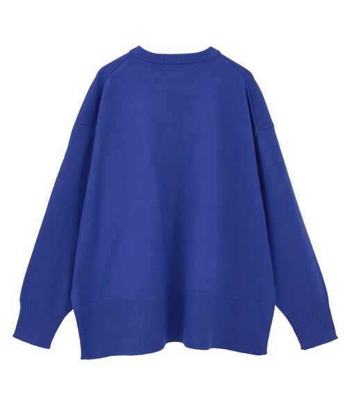 【ブルー（44）】【WEB・一部店舗限定】2WAYスリットニットプルオーバー ROPÉ PICNIC(ロペピクニック) / 【WEB限定】サイドスリットニットプル