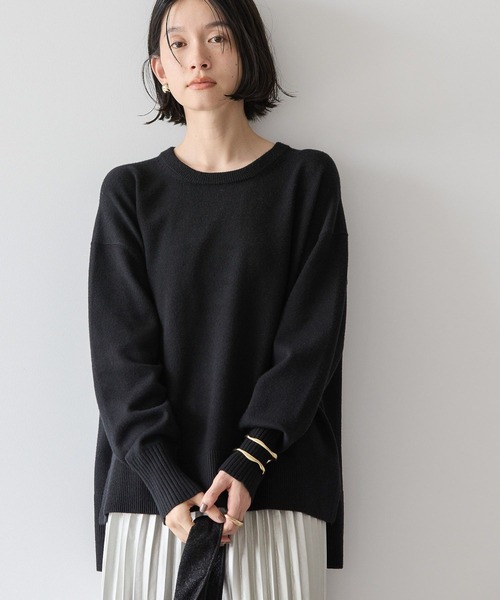新品❤️CPG❤️プルオーバー FREAK'S STORE/リラックスフィット シャギーニット ハーフジップ