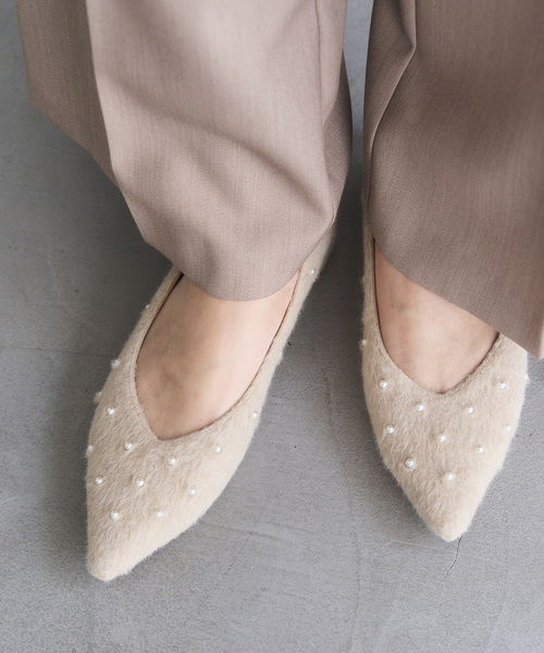 ポインテッドスタースタッズ　フラット　シューズ ポインテッドスタースタッズフラット（フラットシューズ）｜LE