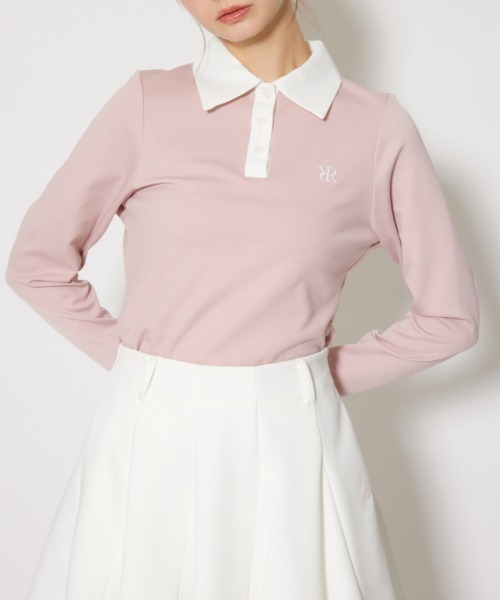 RIENDA GOLF】襟付きコンパクトカットトップス 秋服 冬服（Tシャツ