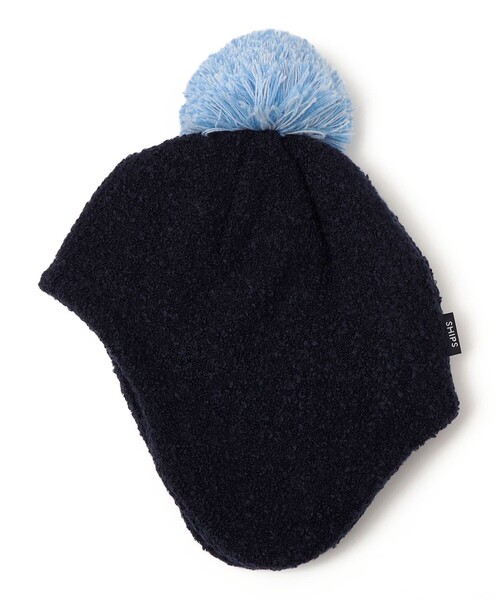 SHIPS（シップス）の「SHIPS KIDS:ベビー ふわもこ ポンポン ニットキャップ（ニットキャップ/ビーニー・キッズ・シルバーグレー/ピンク/ベージュ/ネイビー・ONE SIZE）」の3枚目の写真
