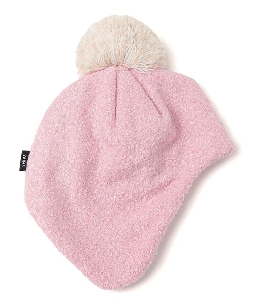 SHIPS（シップス）の「SHIPS KIDS:ベビー ふわもこ ポンポン ニットキャップ（ニットキャップ/ビーニー・キッズ・シルバーグレー/ピンク/ベージュ/ネイビー・ONE SIZE）」の5枚目の写真