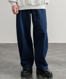 GERRY（ジェリー）の「GERRY ジェリー UVカット ルーズシルエットワンポイントロゴ刺繍バレルレッグクライミングデニムパンツ（デニムパンツ）」