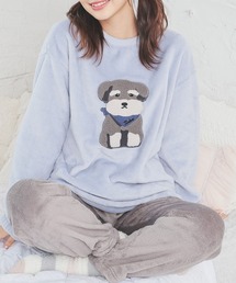 Honeys | 【ハニぽか】アニマル刺繍ルームウェア(上下セット)(ルームウェア/パジャマ)