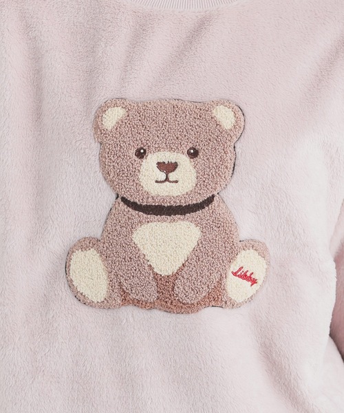 Honeys（ハニーズ）の「【ハニぽか】アニマル刺繍ルームウェア（上下セット）（ルームウェア/パジャマ・レディース・アイボリー/ブルー系/ピンク系・S/M/LL/L）」の18枚目の写真