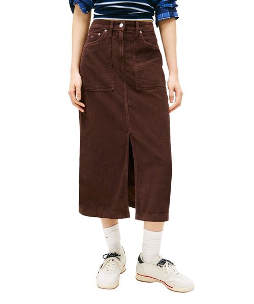 tommy jeans(トミー ジーンズ)の「クレアユーティリティコーデュロイスカート(スカート・レディース・ホワイト/ブラウン系その他・26inch/25inch/27inch)」の1枚目の写真
