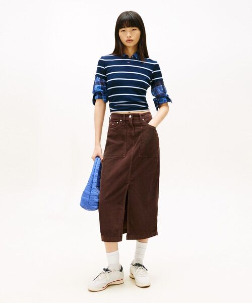 tommy jeans(トミー ジーンズ)の「クレアユーティリティコーデュロイスカート(スカート・レディース・ホワイト/ブラウン系その他・26inch/25inch/27inch)」の3枚目の写真