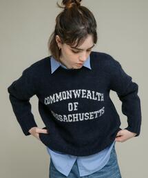 URBAN RESEARCH Sonny Label | ジャガードロゴニットプルオーバー(ニット/セーター)