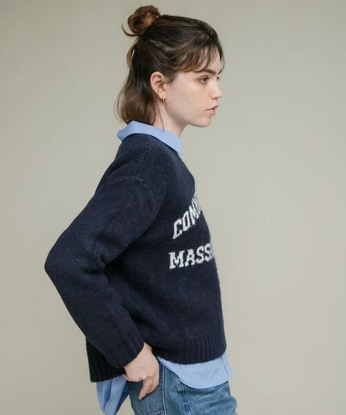 URBAN RESEARCH Sonny Label（アーバンリサーチサニーレーベル）の「『洗濯可』ジャガードロゴニットプルオーバー（ニット/セーター・レディース・ネイビー/モカ/グレー・FREE）」の19枚目の写真