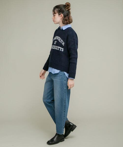 URBAN RESEARCH Sonny Label（アーバンリサーチサニーレーベル）の「『洗濯可』ジャガードロゴニットプルオーバー（ニット/セーター・レディース・ネイビー/モカ/グレー・FREE）」の21枚目の写真