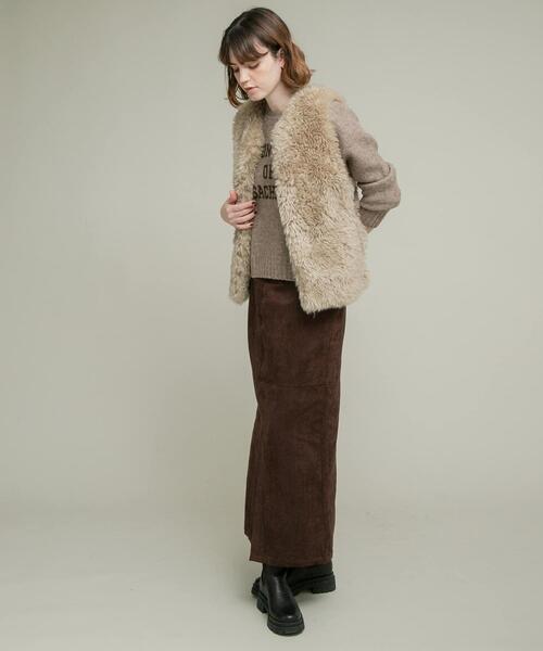 URBAN RESEARCH Sonny Label（アーバンリサーチサニーレーベル）の「『洗濯可』ジャガードロゴニットプルオーバー（ニット/セーター・レディース・ネイビー/モカ/グレー・FREE）」の13枚目の写真