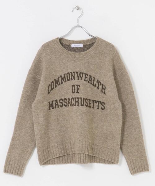 URBAN RESEARCH Sonny Label（アーバンリサーチサニーレーベル）の「『洗濯可』ジャガードロゴニットプルオーバー（ニット/セーター・レディース・ネイビー/モカ/グレー・FREE）」の14枚目の写真