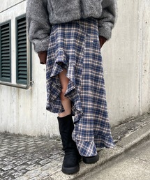 3.3 Field Trip  | 3.3 Field Trip／チェックアシメヘムスカート(スカート)