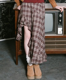 3.3 Field Trip | 3.3 Field Trip/チェックアシメヘムスカート(スカート)