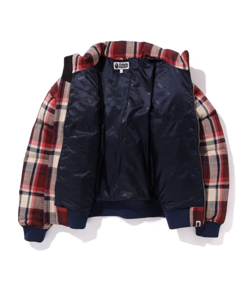 アベイシングエイプ チェック柄 ダウンジャケット XL ラブジェネ アベイシングエイプ チェック柄 ダウンジャケット XL ラブジェネ