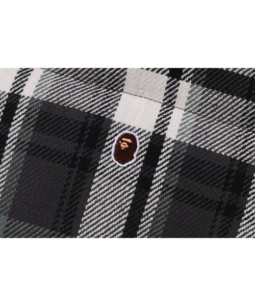 A BATHING APE(アベイシングエイプ)の「BAPE CHECK DOWN JACKET(ダウンジャケット/コート・メンズ・レッド/グレー・MEDIUM/X-LARGE/LARGE)」の7枚目の写真