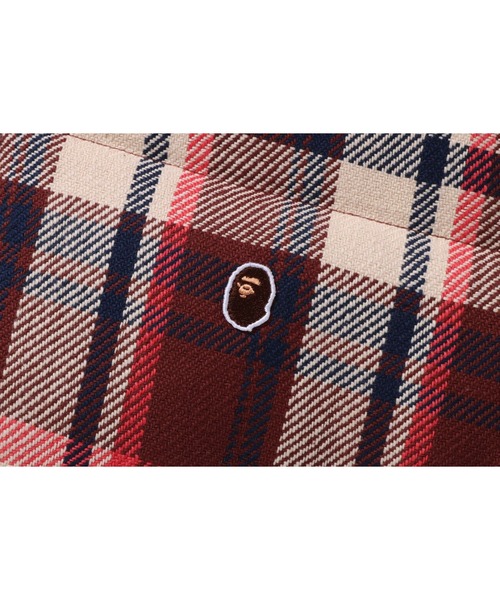 A BATHING APE(アベイシングエイプ)の「BAPE CHECK DOWN JACKET(ダウンジャケット/コート・メンズ・レッド/グレー・MEDIUM/X-LARGE/LARGE)」の8枚目の写真