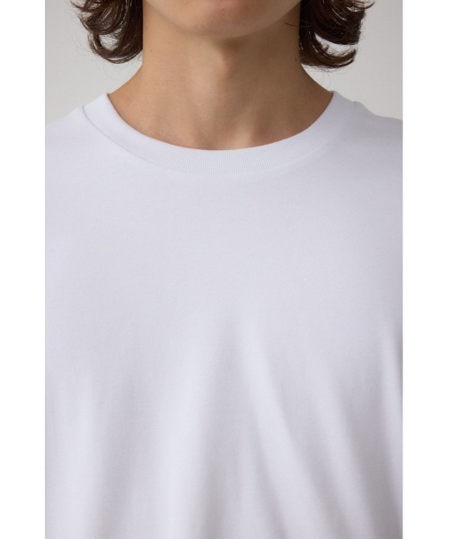 AZUL by moussy（アズールバイマウジー）の「スムースタッチ長袖トップス（Tシャツ/カットソー・メンズ・ホワイト/杢グレー/ブラック・SMALL/MEDIUM/LARGE）」の10枚目の写真