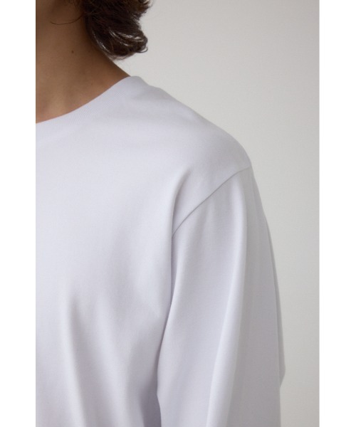 AZUL by moussy（アズールバイマウジー）の「スムースタッチ長袖トップス（Tシャツ/カットソー・メンズ・ホワイト/杢グレー/ブラック・SMALL/MEDIUM/LARGE）」の11枚目の写真