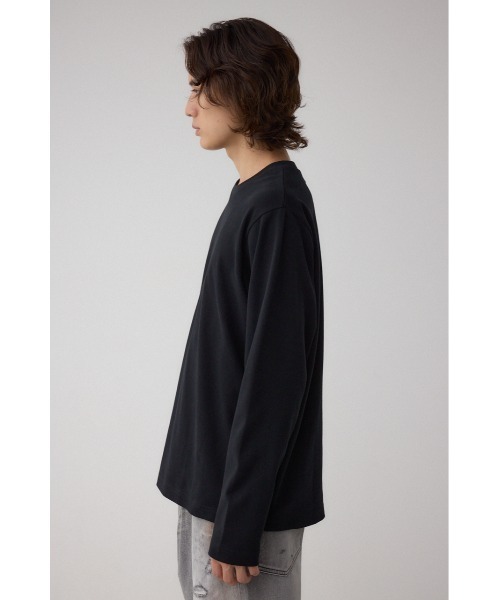 AZUL by moussy（アズールバイマウジー）の「スムースタッチ長袖トップス（Tシャツ/カットソー・メンズ・ホワイト/杢グレー/ブラック・SMALL/MEDIUM/LARGE）」の18枚目の写真