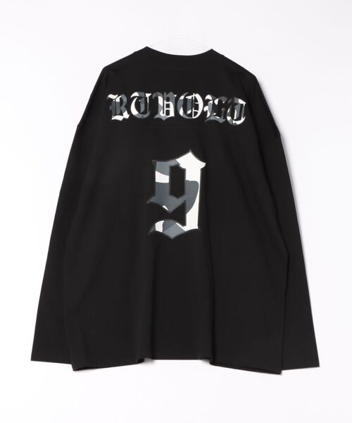 a.p.o.v.(エーピーオービー)の「a.p.o.v. カモフラロゴプリントバックナンバリングオーバーサイズカットソー(Tシャツ/カットソー・メンズ・チャコール/ベージュ/ブラック・ONESIZE)」の4枚目の写真