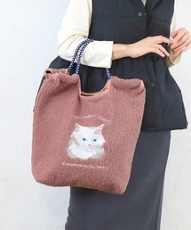 【 polka polka / ポルカポルカ 】 アニマル刺繍コードトートバッグ　SDI