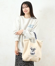 【 polka polka / ポルカポルカ 】 アニマル刺繍コードトートバッグ SDI