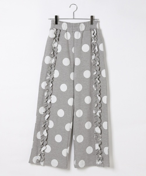 Heather（ヘザー）の「HOLiC ドットフリルスウェットパンツ　600658（スウェットパンツ・レディース・グレー/ネイビー/アイボリー・FREE）」の8枚目の写真