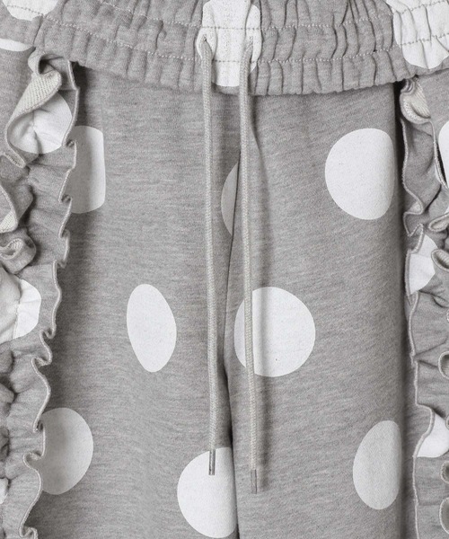 Heather（ヘザー）の「HOLiC ドットフリルスウェットパンツ　600658（スウェットパンツ・レディース・グレー/ネイビー/アイボリー・FREE）」の15枚目の写真