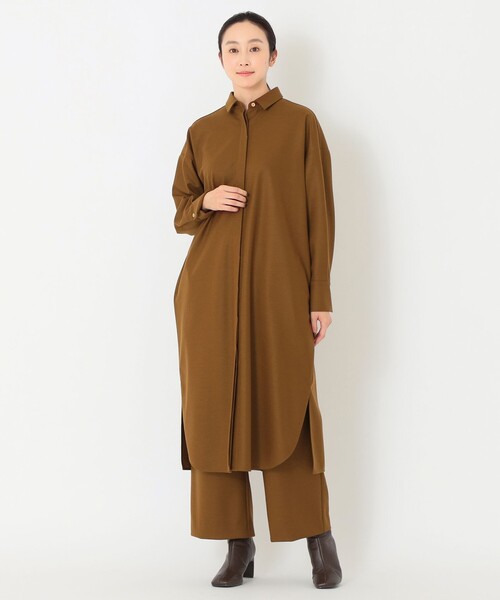 S.ESSENTIALS(エスエッセンシャルズ)の「【DRESOPHY】バランサーキュラーワンピース(ワンピース・レディース・ブラック/ライトブルー/ブラウン・38/36)」の2枚目の写真