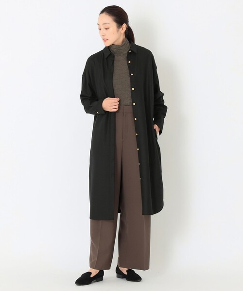 S.ESSENTIALS(エスエッセンシャルズ)の「【DRESOPHY】バランサーキュラーワンピース(ワンピース・レディース・ブラック/ライトブルー/ブラウン・38/36)」の4枚目の写真