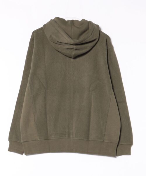 CHUMS（チャムス）の「CHUMS/チャムス フルジップフーディー/パーカー TROUTBONE ZIP HOODIE CH00-1536（スウェット・メンズ・ブラック/オリーブ・M/L/2XL/XL）」の3枚目の写真