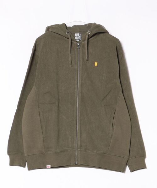CHUMS（チャムス）の「CHUMS/チャムス フルジップフーディー/パーカー TROUTBONE ZIP HOODIE CH00-1536（スウェット・メンズ・ブラック/オリーブ・M/L/2XL/XL）」の20枚目の写真